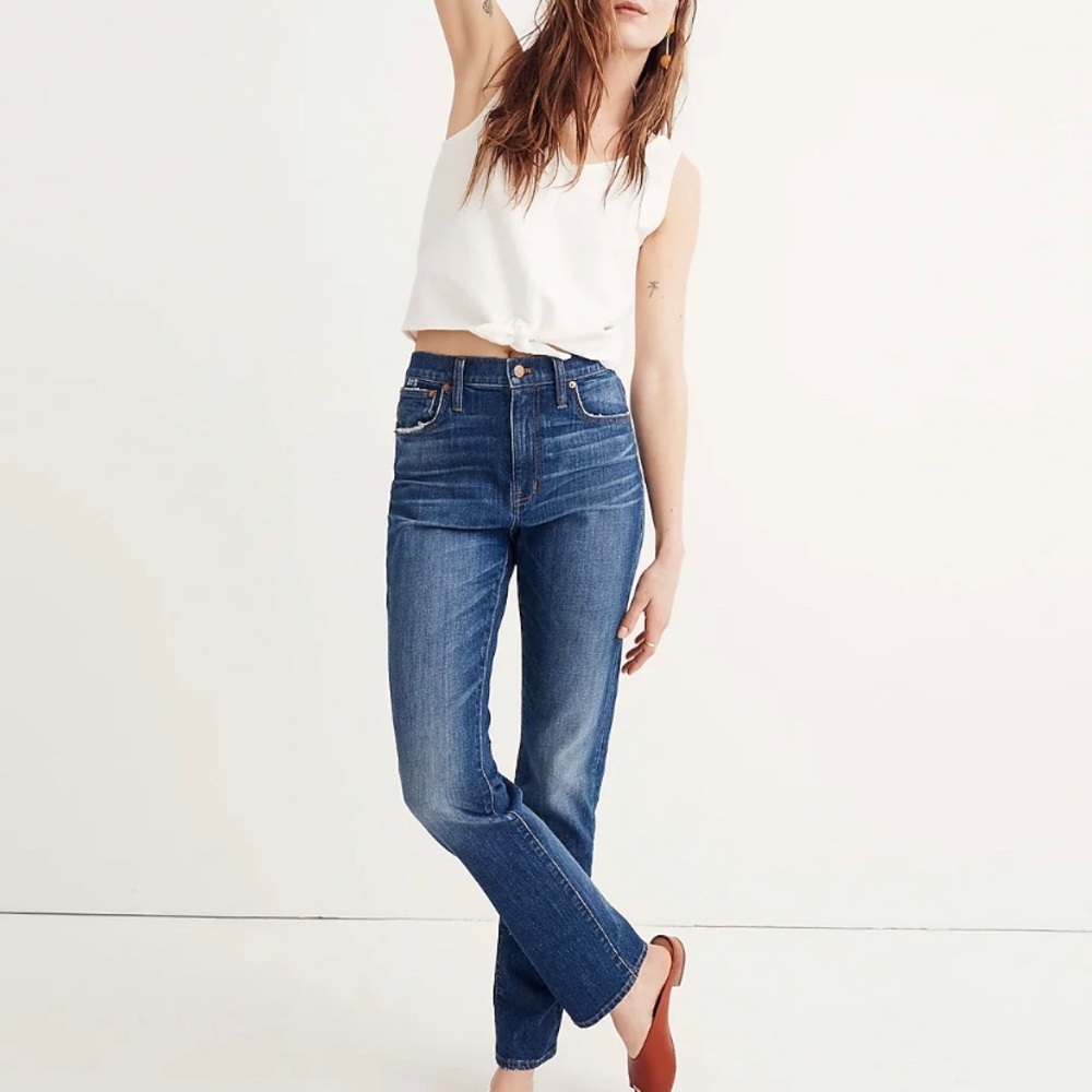 The High-Rise Slim Boyjean by Madewell size 23
